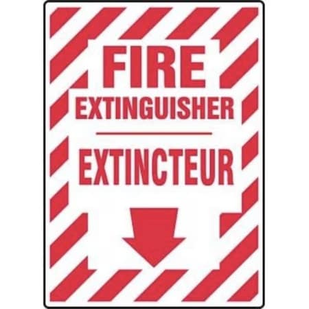 Accuform BILINGUAL FIRE SAFETY SIGN EXTINGUISHE FBMLFX536GF